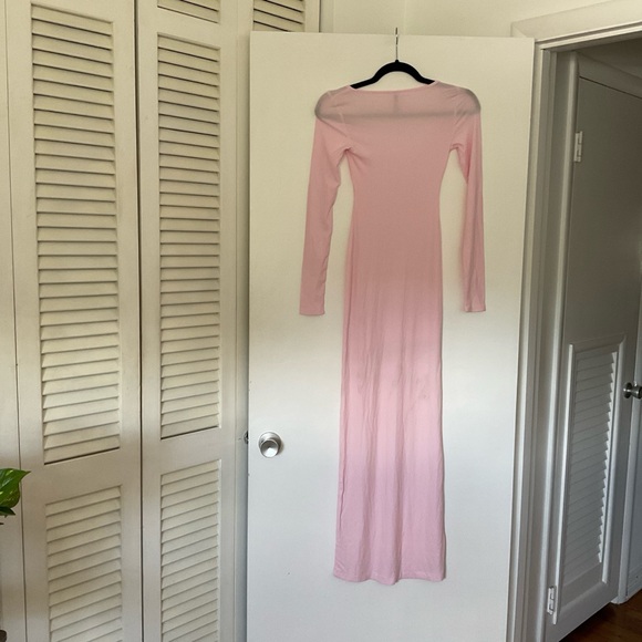 NWOT skims soft lounge rib long sleeve dress - Picture 2 of 3